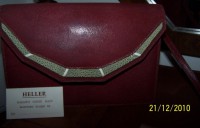 POCHETTE HELLER EN REQUIN cousu main